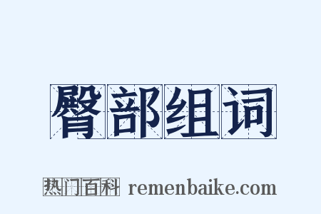 臀部组词是什么意思的图片